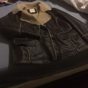 Women’s Sonoma Brand Bomber Style Coat w/Sherpa Lining! (XL)